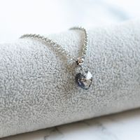 Kristall Hjärta Halsband - Duggregnet D