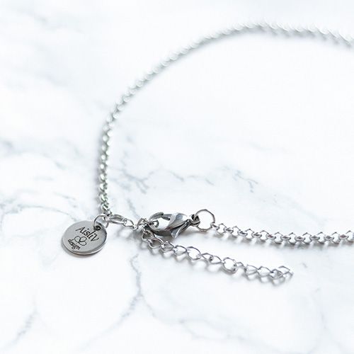 Kristall Hjärta Halsband - Duggregnet D