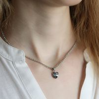 Kristall Hjärta Halsband - Duggregnet D