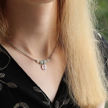 Kort Halsband Med Amazonit - Daggen R
