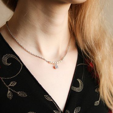 Halsband Med Swarovski Pärlor - Lättheten L