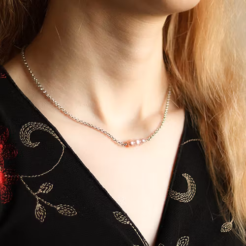 Sötvattenspärlor Halsband  - Graciös Vågen GB