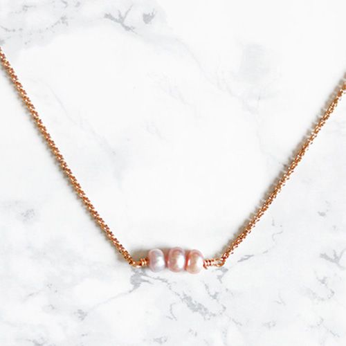 Sötvattenspärlor Halsband - Korallen K