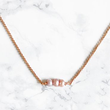 Sötvattenspärlor Halsband - Korallen K