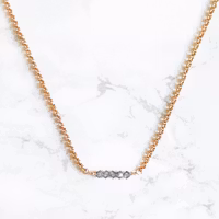 Tunt Halsband Med Kristaller - Enkelheten P