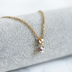 Halsband Med Kristall Berlock - Början P