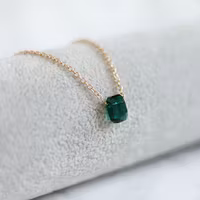 Tunt Grön Kristall Halsband - Hoppet V