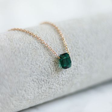 Tunt Grön Kristall Halsband - Hoppet V