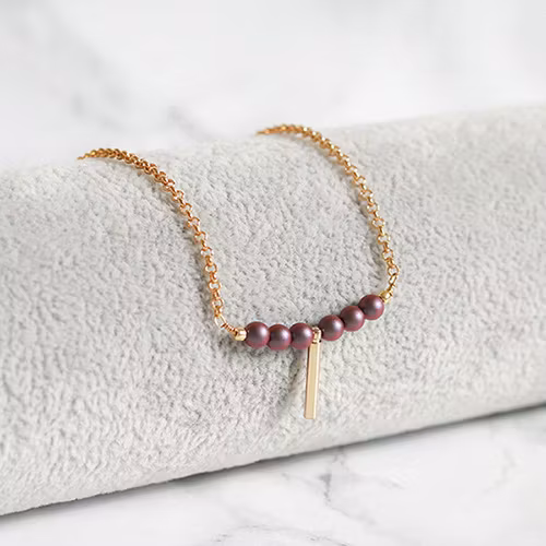 Tunt Och Elegant Halsband Med Pärlor - Juli L