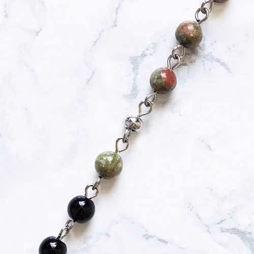 Halsband Med Pärlor I Höstliga Färger - Äpplet O