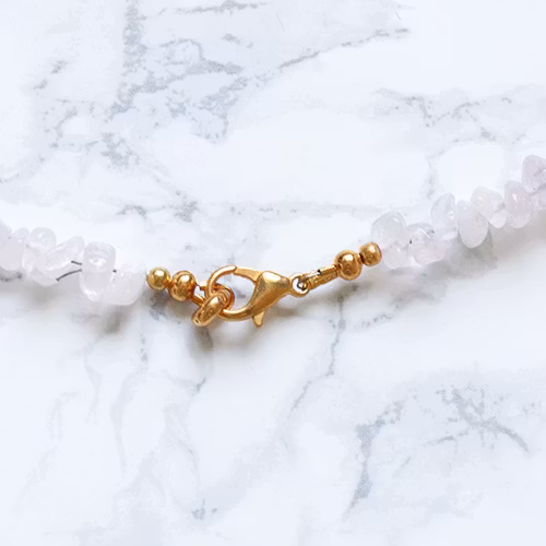 Rosenkvarts Halsband - Jordgubben B