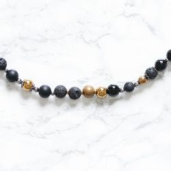 Långt Halsband Med Stenpärlor - Biet B