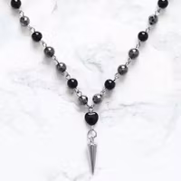 Onyx Och Hematit Halsband - Pantern P