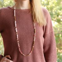 Rosenkvarts Halsband - Jordgubben B