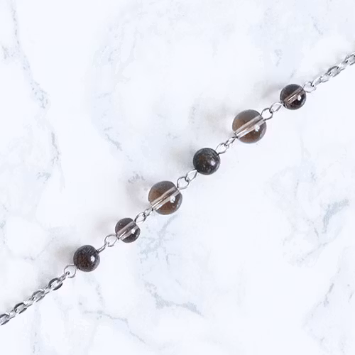 Långt Halsband Med Beige Tofs - Stillheten R