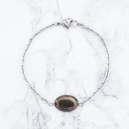 Stenarmband Med Pyrit - Mossan S