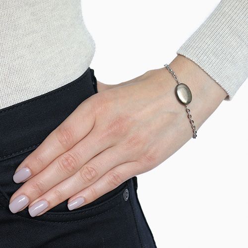 Stenarmband Med Pyrit - Mossan S