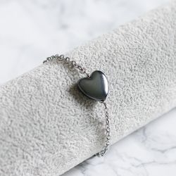 Armband Med Hematit Hjärta - Ån U
