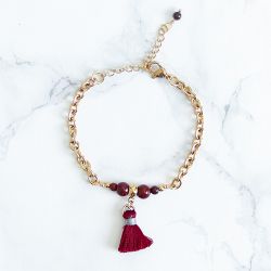 Guldpläterat Tofs Armband - Dansen S
