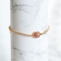 Tunt Armband Med Solsten - Glansen S