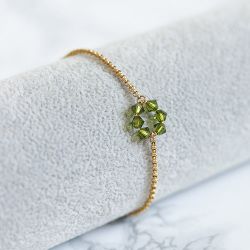 Armband Med Gröna Kristaller - Friheten L