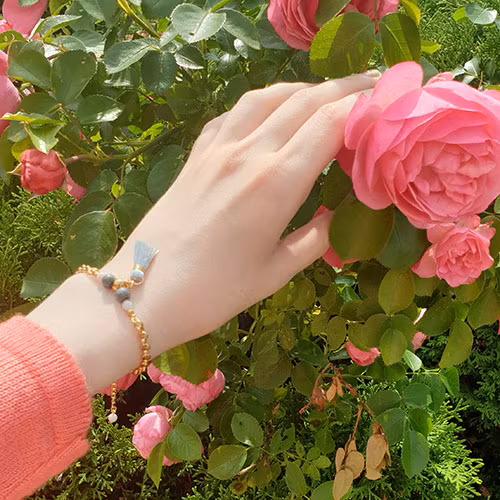 Enkelt Armband Med Grå Tofs - Stormen A