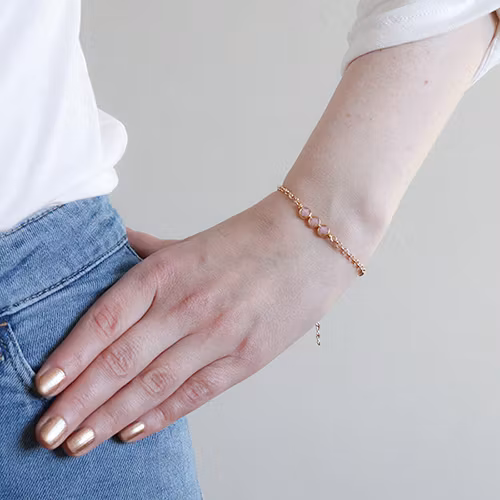 Guldpläterat Tunt Armband - Vänskapen D