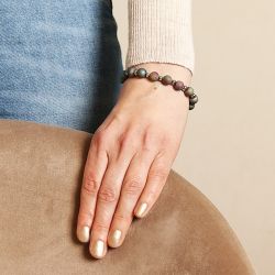 Armband Med Agat Stenar - Regnbågen V