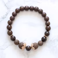 Armband Med Bruna Stenar - Ekollonet G
