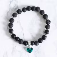 Armband Med Kristall Hjärta - Grönskan Z