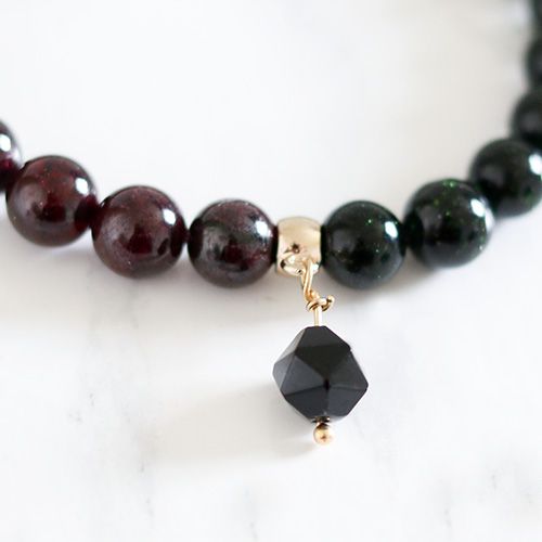 Stenarmband Med Kristall Hänge - September R