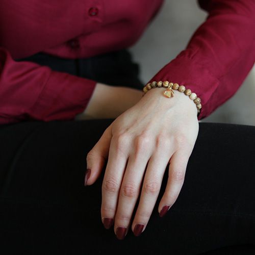 Berlockarmband Med Kristall Hänge - Tavlan P