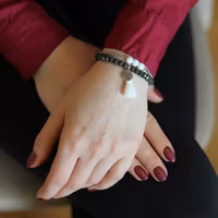 Armbandset I Grön Och Vit - Selaginella S