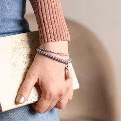 Armbandset I Grå Och Rosa - Horisonten H