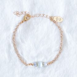 Stilrent Guldpläterat Armband - Månen M