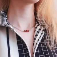 Kort Halsband Med Färgglada Pärlor - Väntan L