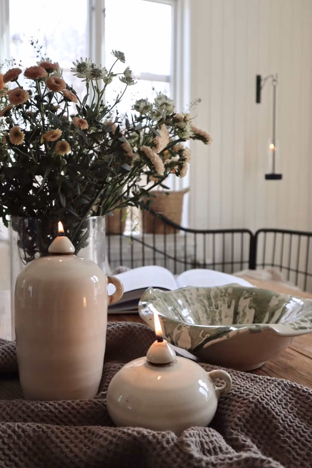 Olie lampe Peggy Stor