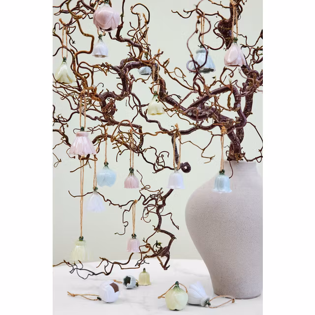 Dehlia blomsterophænger Lys gul