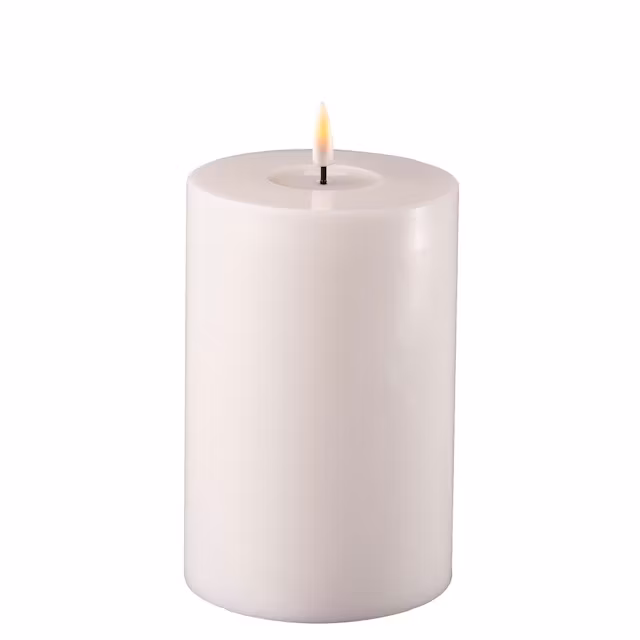 Hvide Bloklys H15 x Ø 10 cm