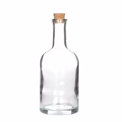 Klar glasflaske stor