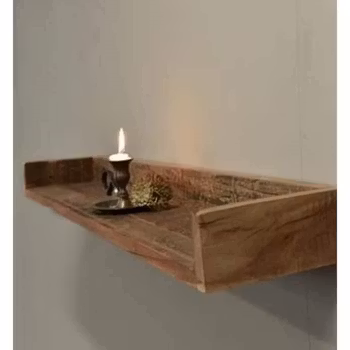 Rustik træ hylde
