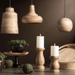 Loftslampe træ
