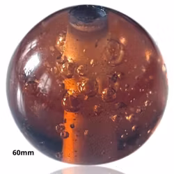 Kugle 60 mm Raindrop Brun