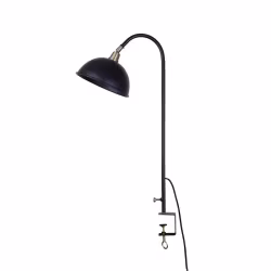 Bord lampe Pelle Sort