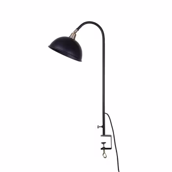 Bord lampe Pelle Sort