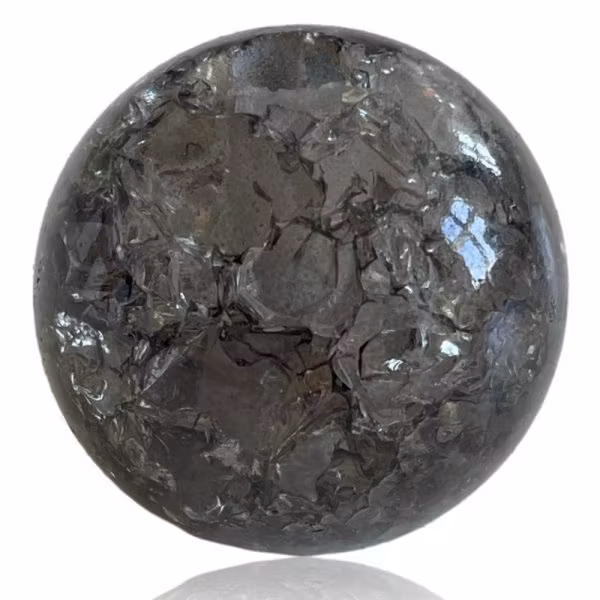 Kugle 60 mm Broken glass sort