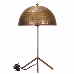 Bordlampe antik messing