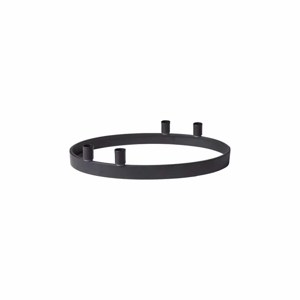 Lysestage oval sort