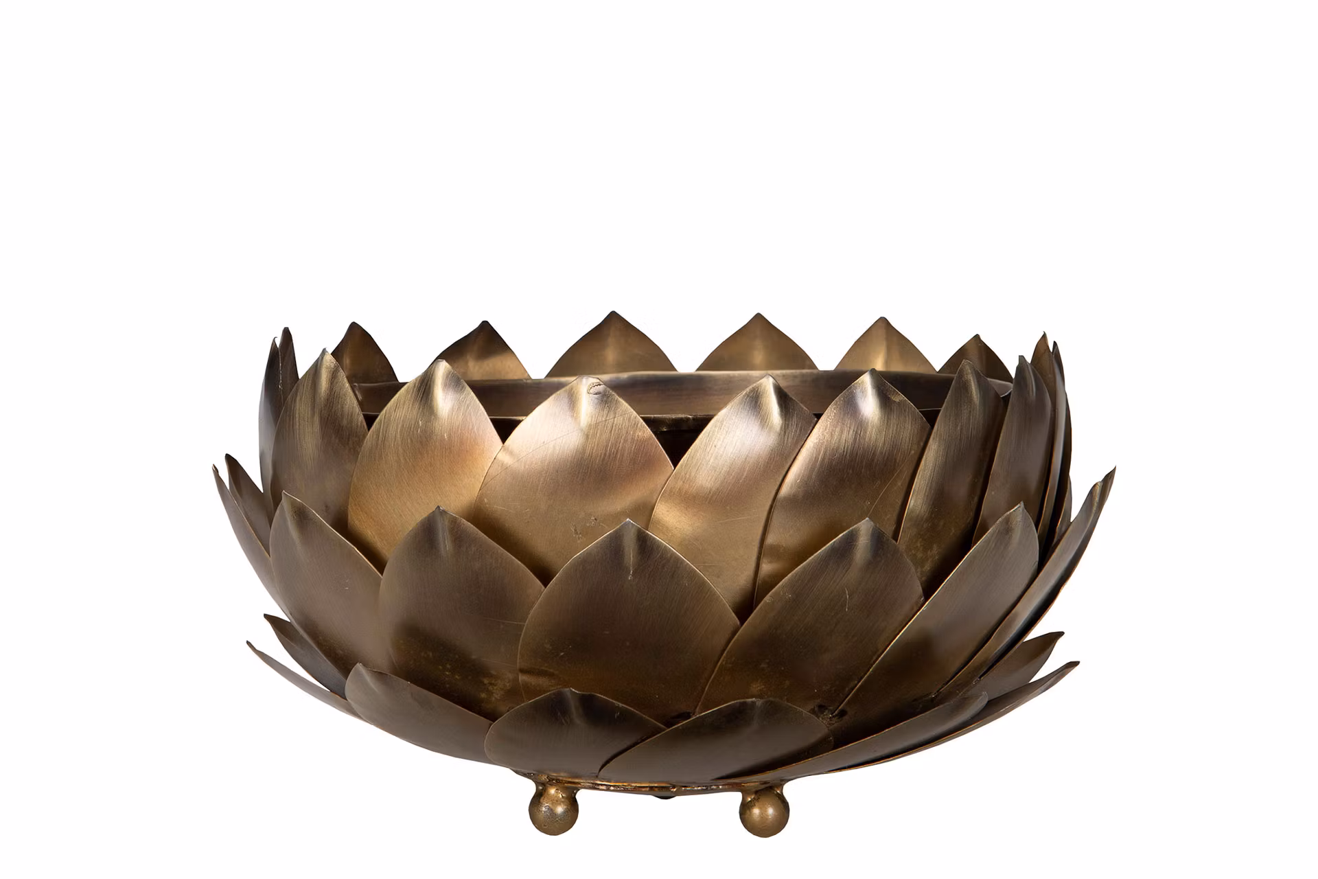 Kogle skål Antik messing