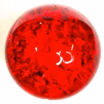 Kugle 60 mm Broken glass Rød